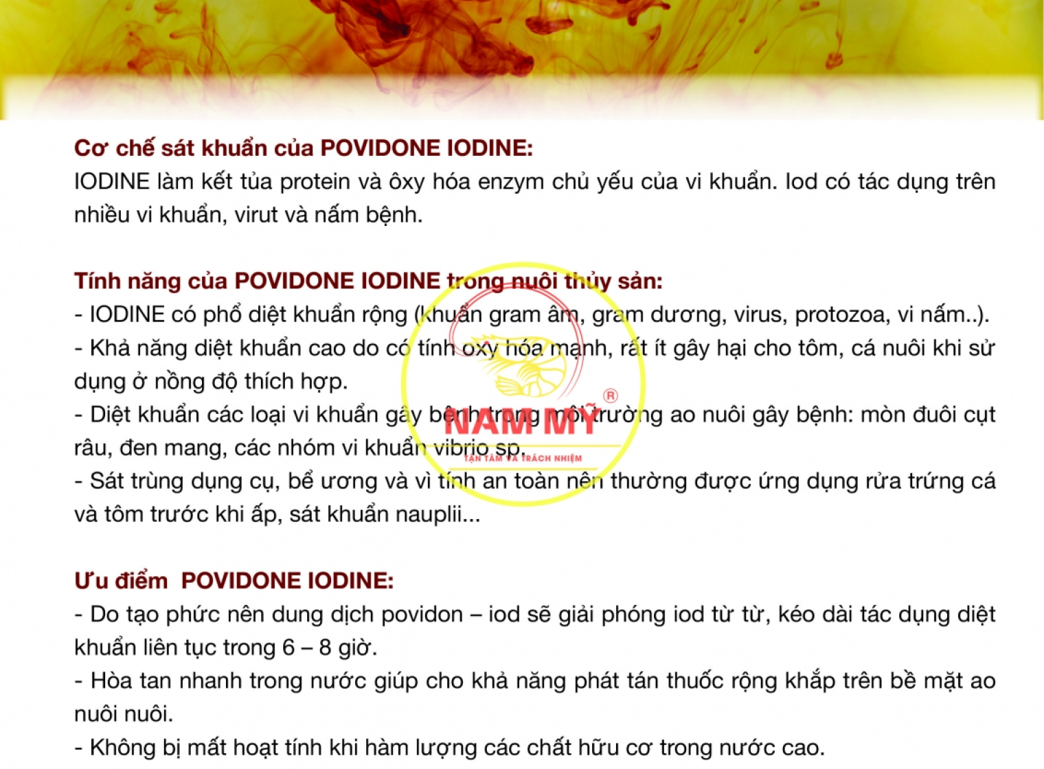 CƠ CHẾ SÁT KHUẨN CỦA POVIDONE IODINE