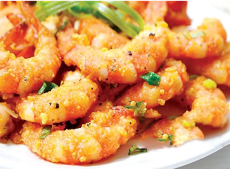 Tôm chiên trứng muối lạ miệng