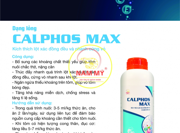 CALPHOS MAX KÍCH THÍCH LỘT XÁC ĐỒNG ĐỀU VÀ NHANH CỨNG VỎ