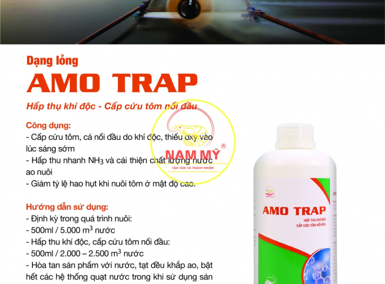 AMO TRAP - HẤP THỤ KHÍ ĐỘC, CẤP CỨU TÔM NỔI ĐẦU